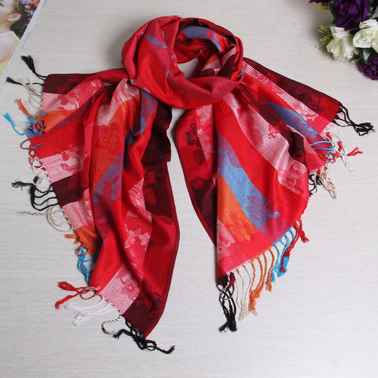 Wholesale cotton tassel scarf