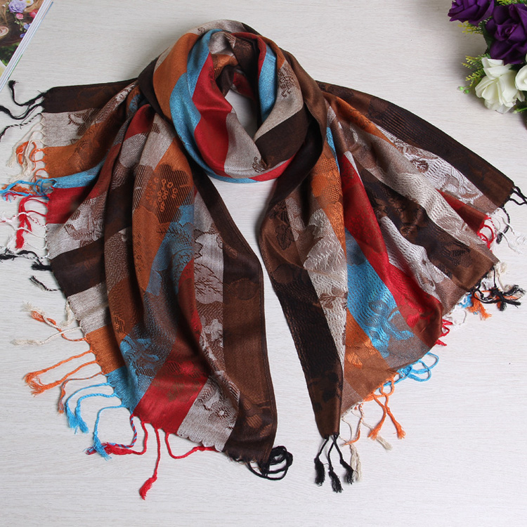 Wholesale cotton tassel scarf
