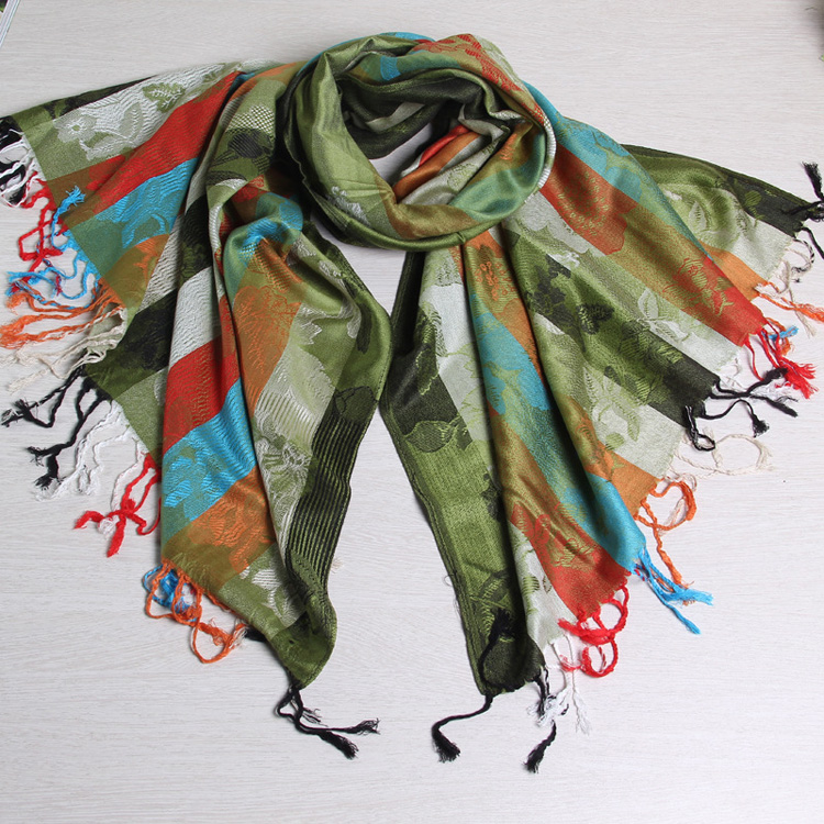 Wholesale cotton tassel scarf
