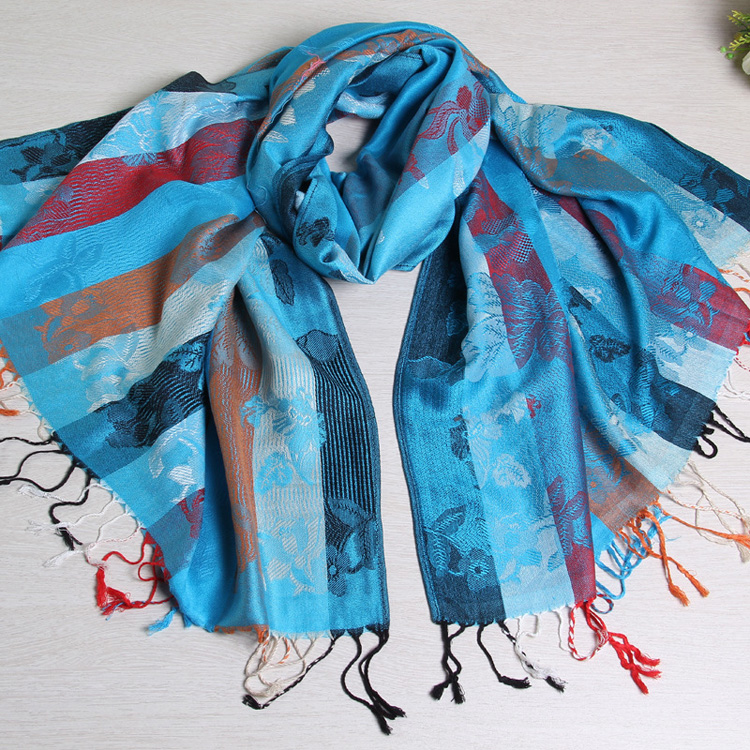 Wholesale cotton tassel scarf