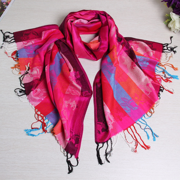 Wholesale cotton tassel scarf