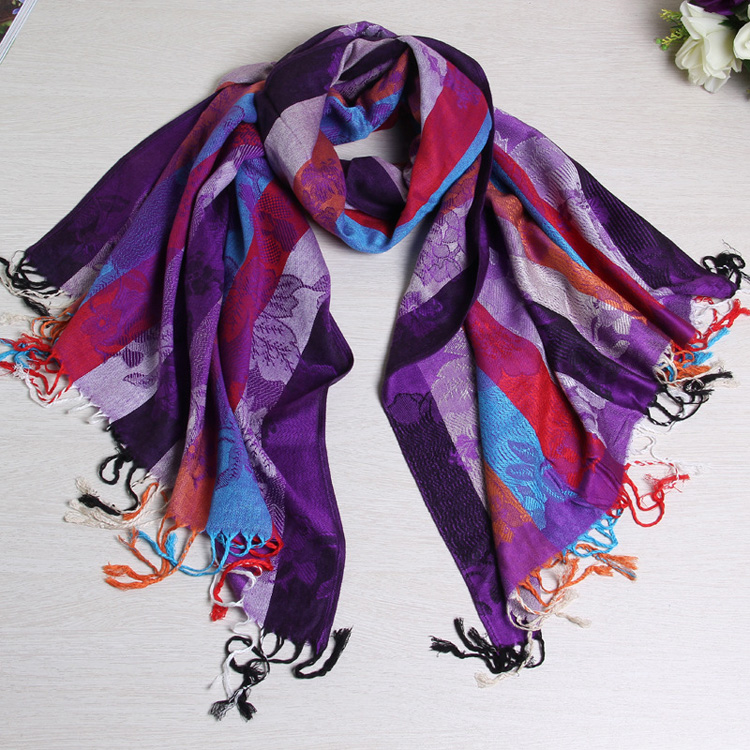 Wholesale cotton tassel scarf