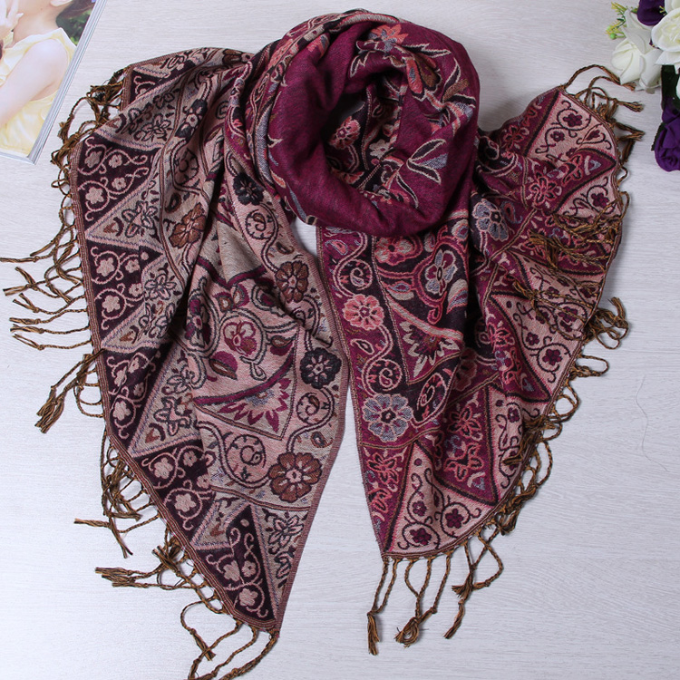 Wholesale polyester jacquard scarf