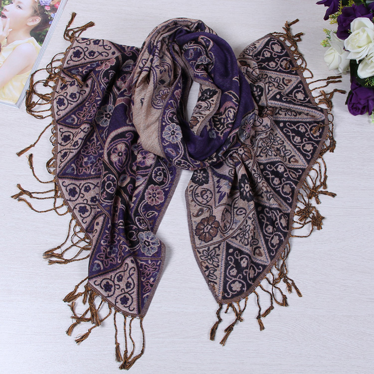 Wholesale polyester jacquard scarf