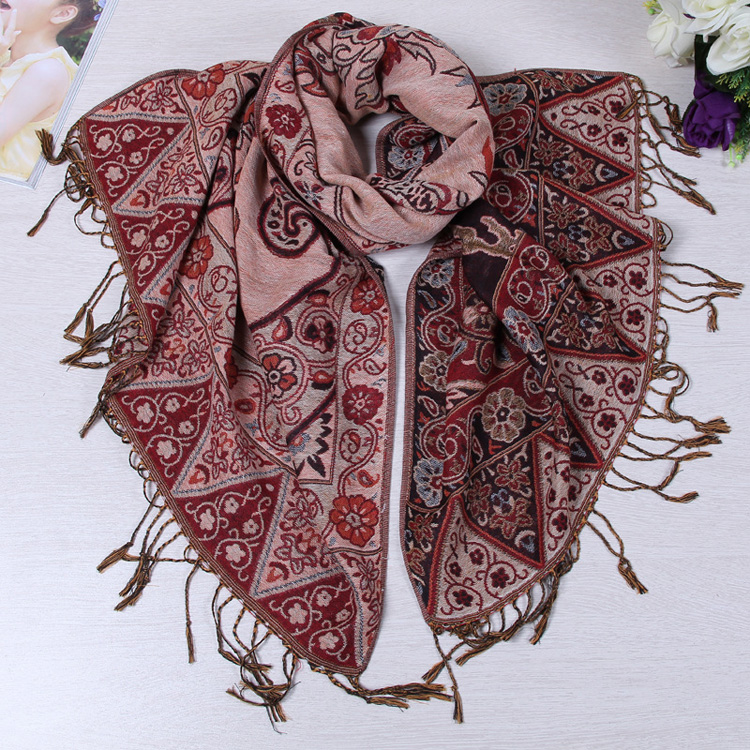 Wholesale polyester jacquard scarf