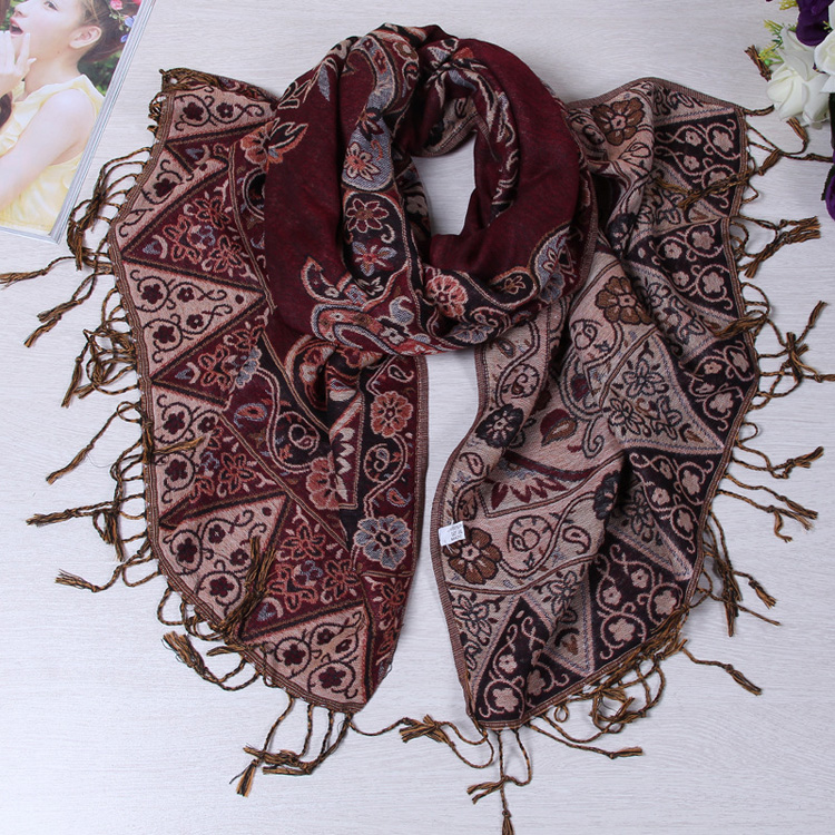 Wholesale polyester jacquard scarf