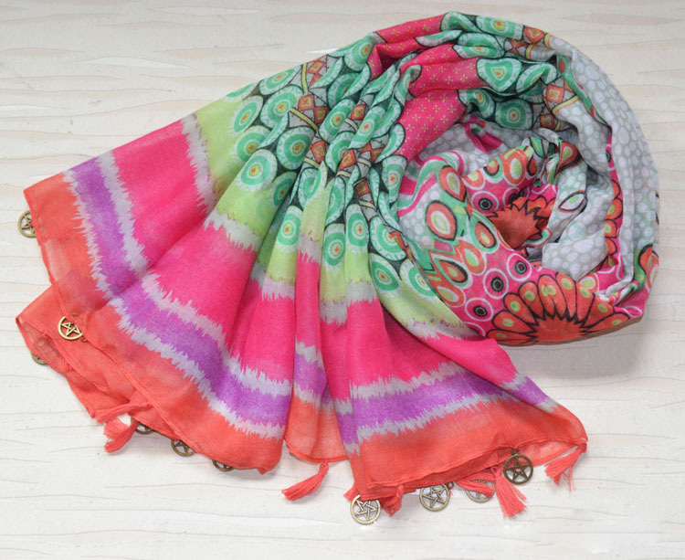 Wholesale cotton long scarf