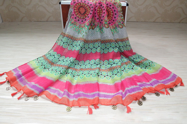 Wholesale cotton long scarf