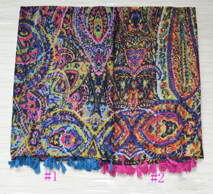 Viscose printed silk scarf wholesale