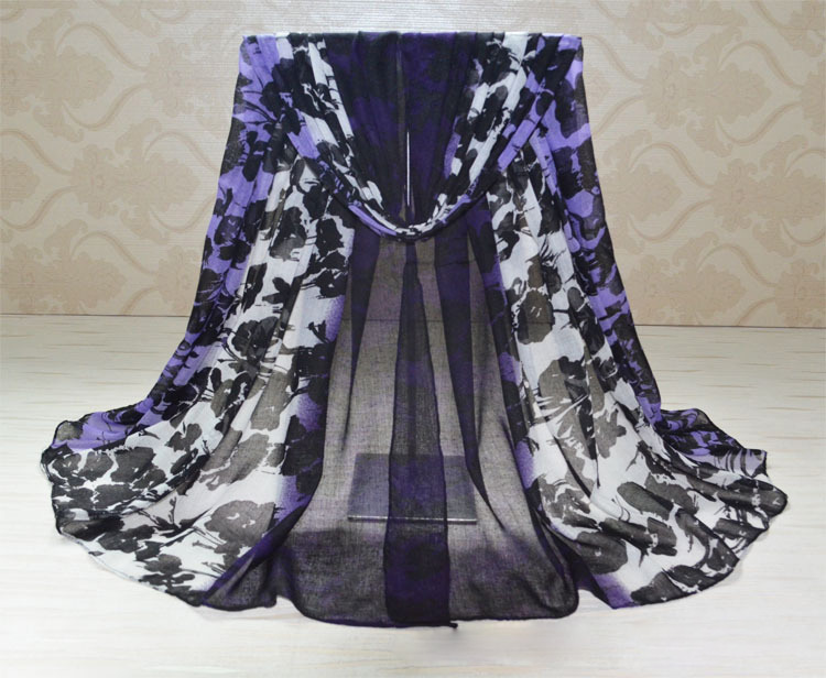 Wholesale fashion printed viscose scarf