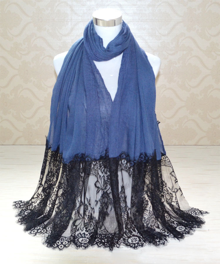 Wholesale cotton lace scarf