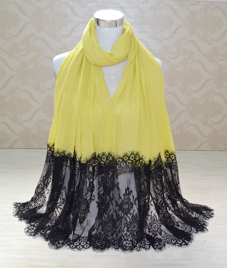 Wholesale cotton lace scarf