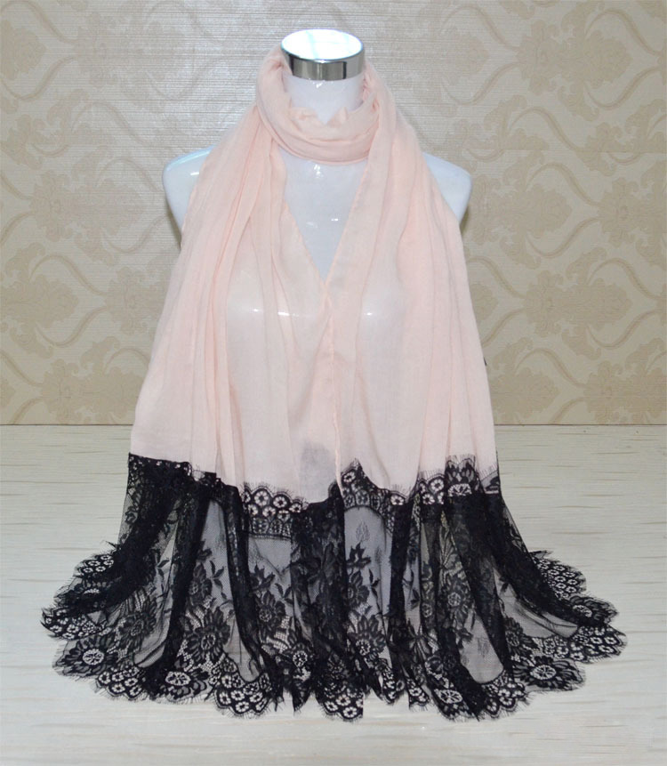 Wholesale cotton lace scarf