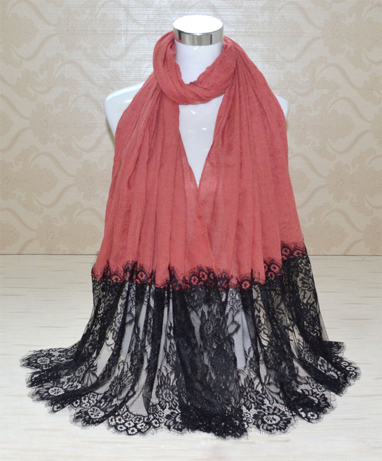 Wholesale cotton lace scarf