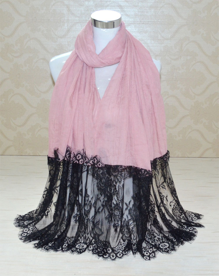 Wholesale cotton lace scarf