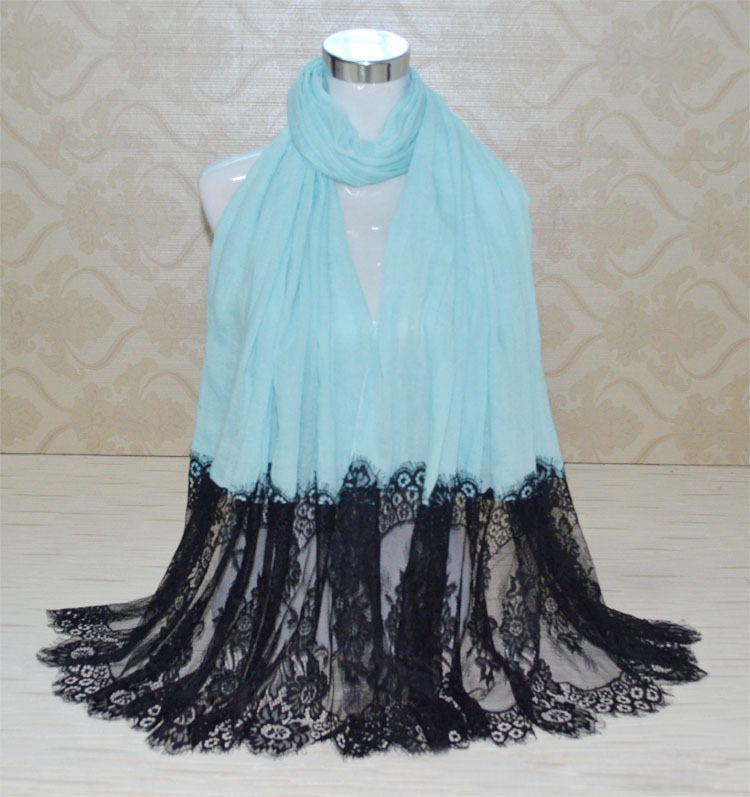 Wholesale cotton lace scarf