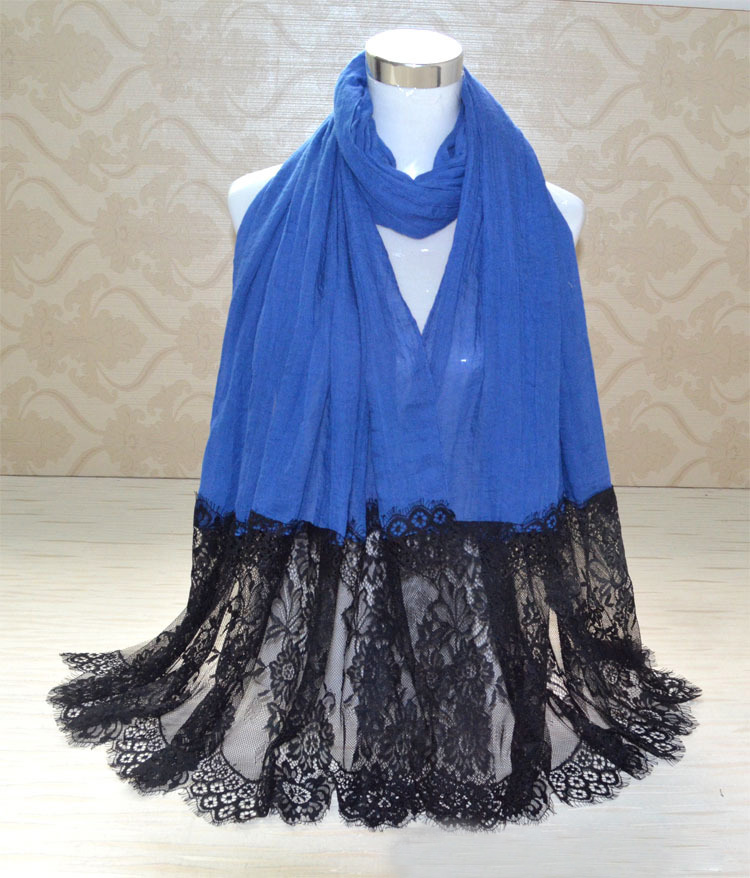 Wholesale cotton lace scarf