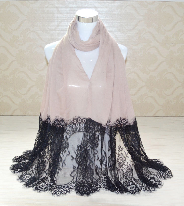 Wholesale cotton lace scarf