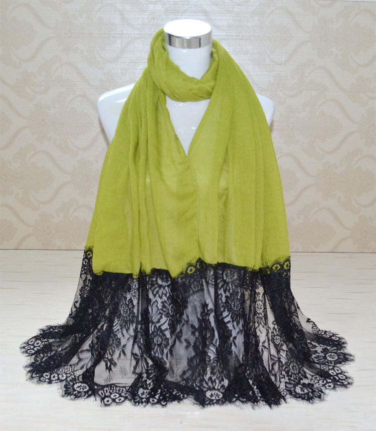 Wholesale cotton lace scarf