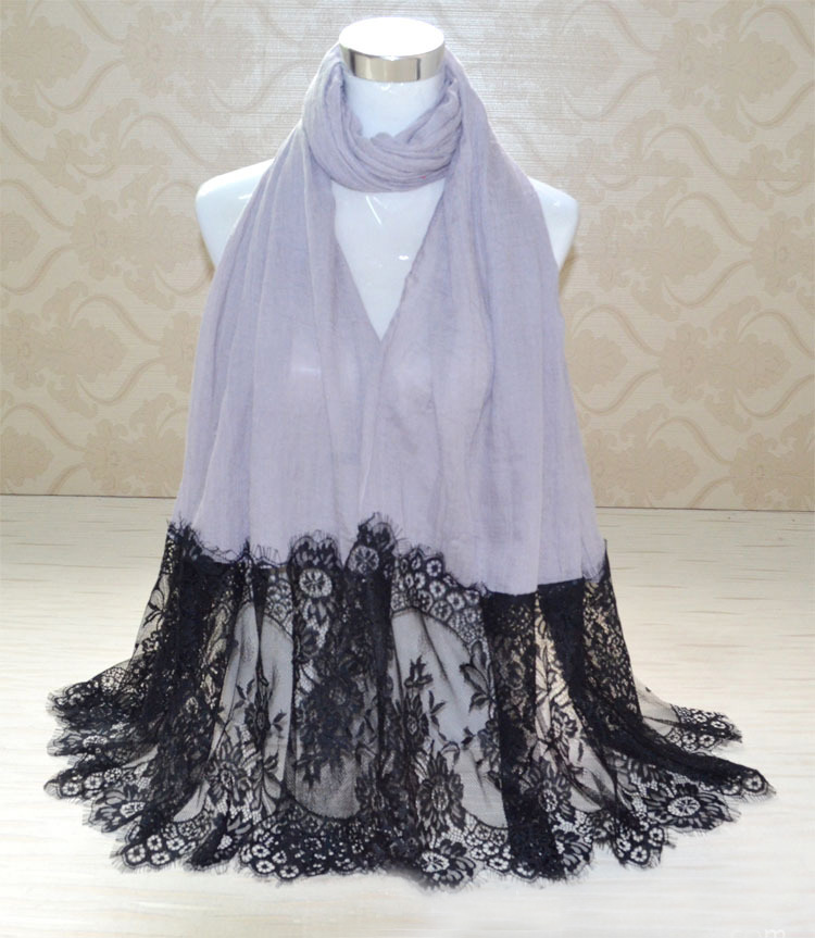 Wholesale cotton lace scarf