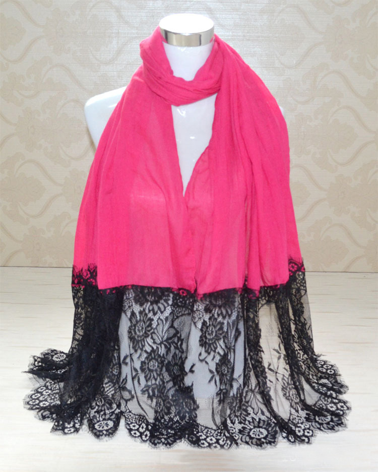 Wholesale cotton lace scarf