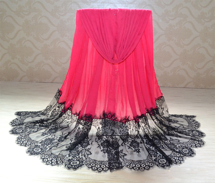 Wholesale cotton lace scarf