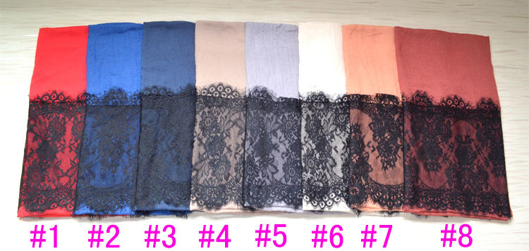 Wholesale cotton lace scarf