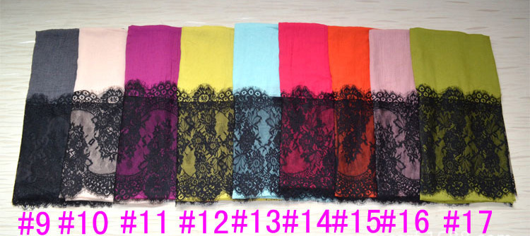 Wholesale cotton lace scarf