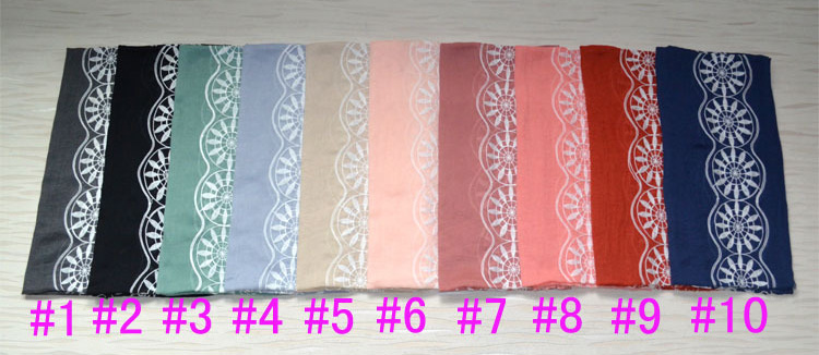 Embroidered cotton scarves wholesale