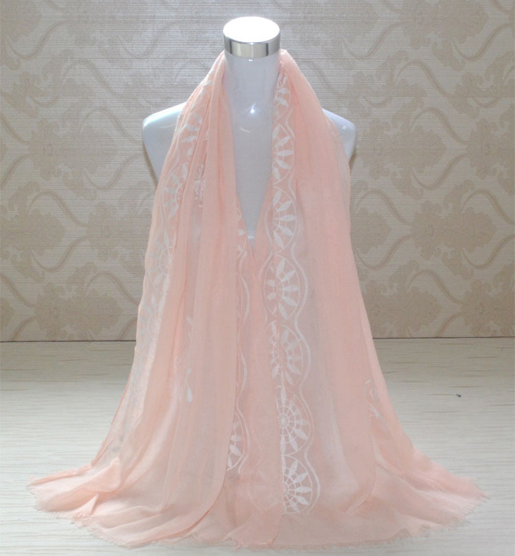Embroidered cotton scarves wholesale