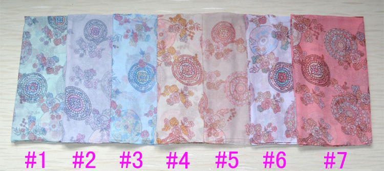 Wholesale viscose flower fashion scarf