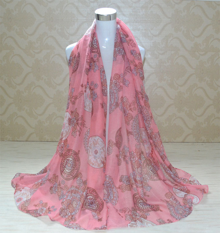 Wholesale viscose flower fashion scarf