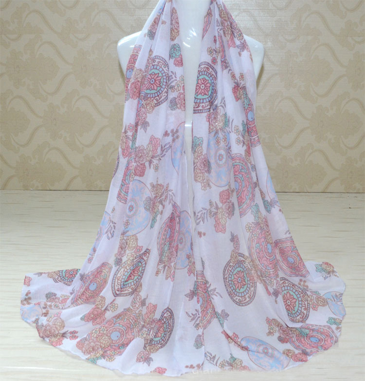 Wholesale viscose flower fashion scarf