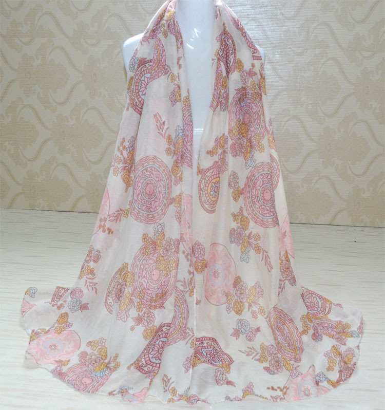 Wholesale viscose flower fashion scarf