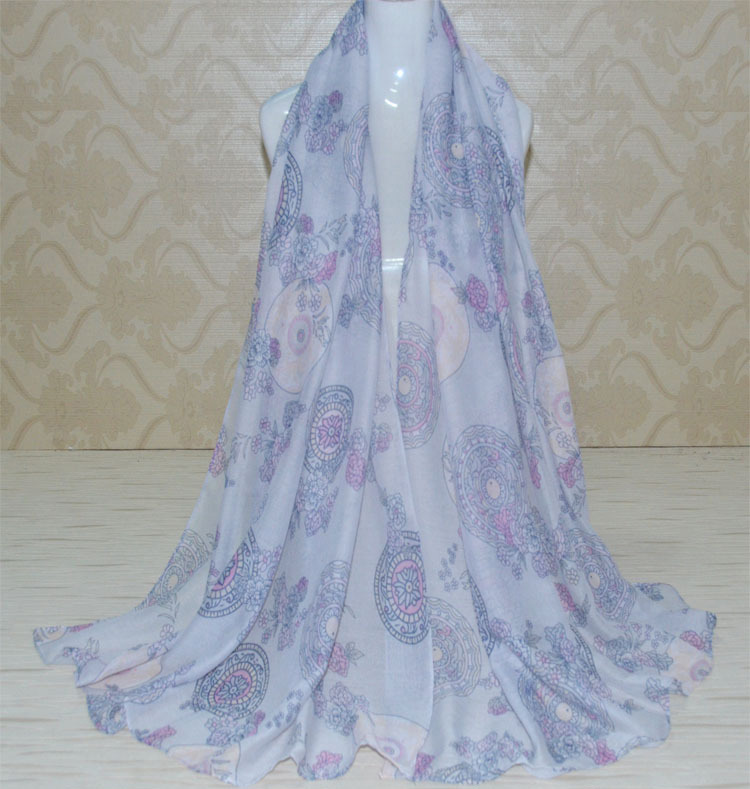 Wholesale viscose flower fashion scarf