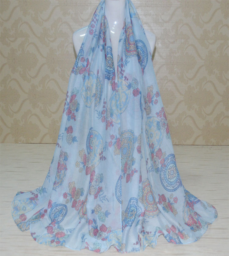 Wholesale viscose flower fashion scarf