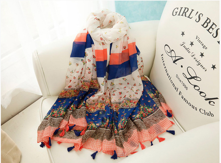 Wholesale soft fringe scarf