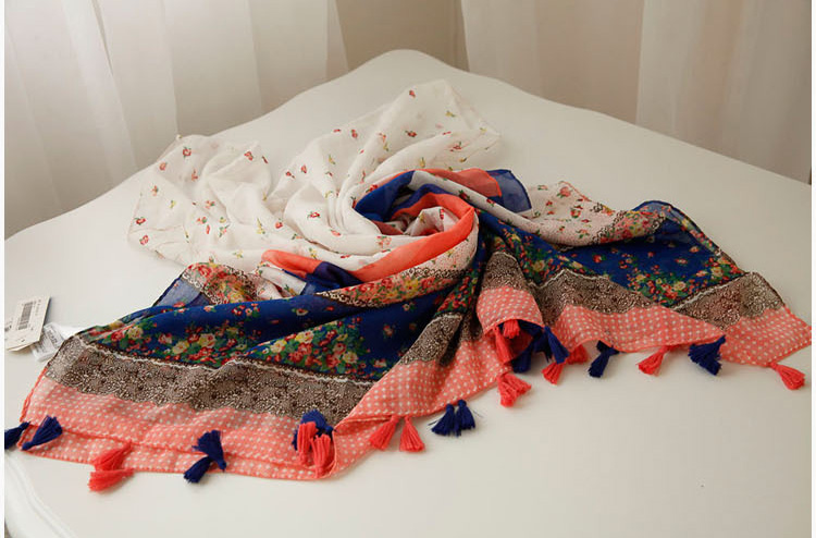 Wholesale soft fringe scarf
