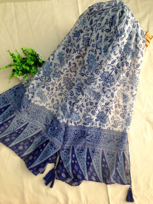 Cotton voile scarf shawl wholesale