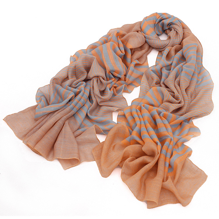 Wholesale cotton striped scarf