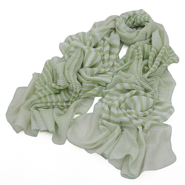 Wholesale cotton striped scarf