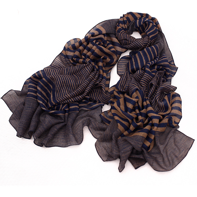 Wholesale cotton striped scarf