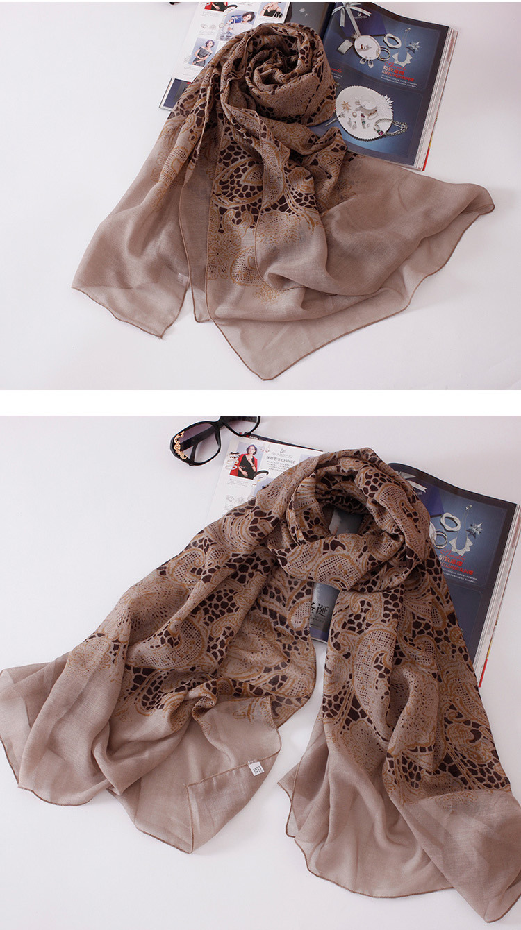 Womens casual floral scarf wholesale