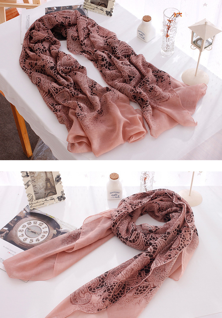 Womens casual floral scarf wholesale