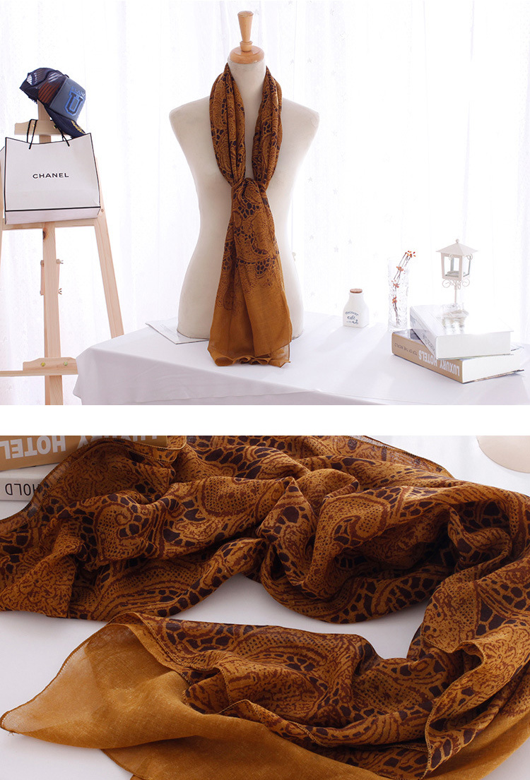 Womens casual floral scarf wholesale