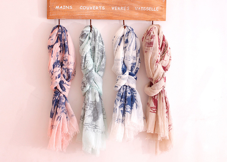 Women cotton blend scarf wholesale