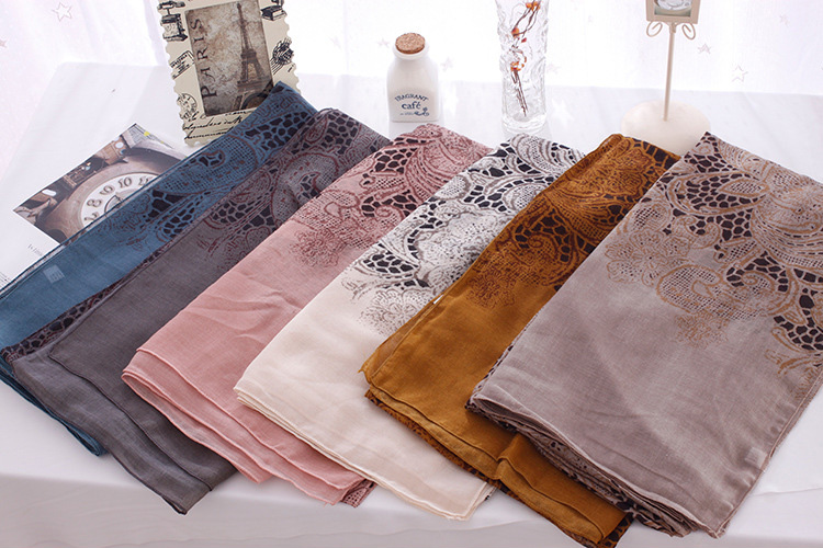 Womens casual floral scarf wholesale