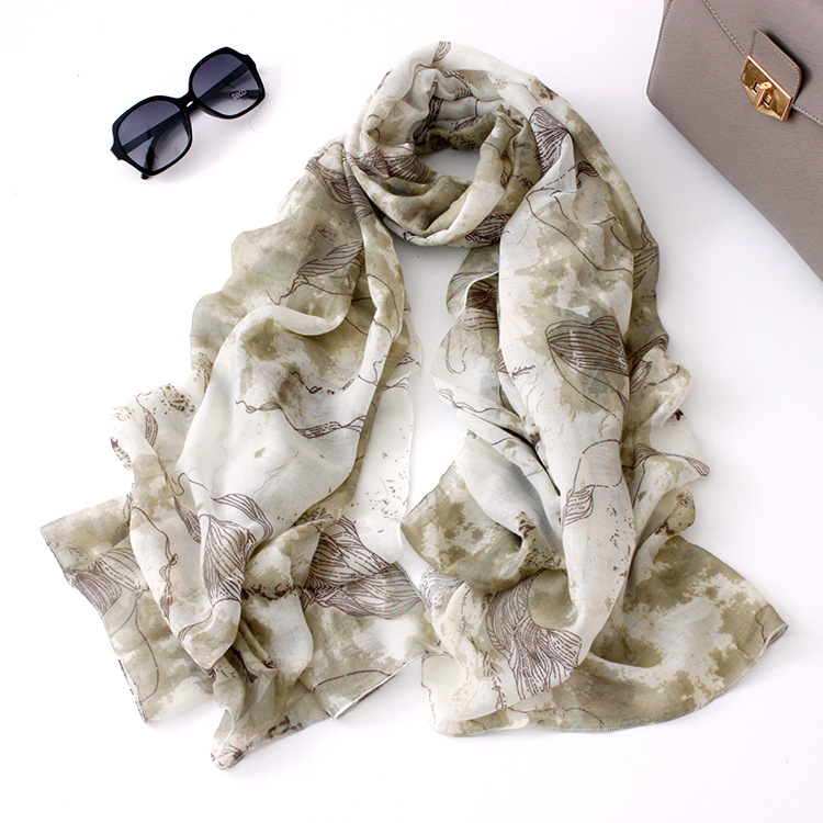 Wholesale ink print scarf