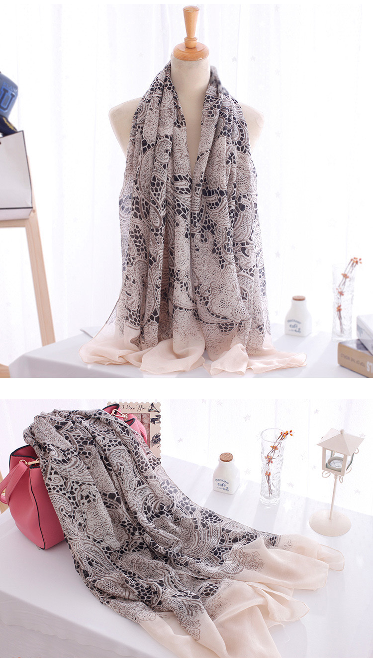 Womens casual floral scarf wholesale