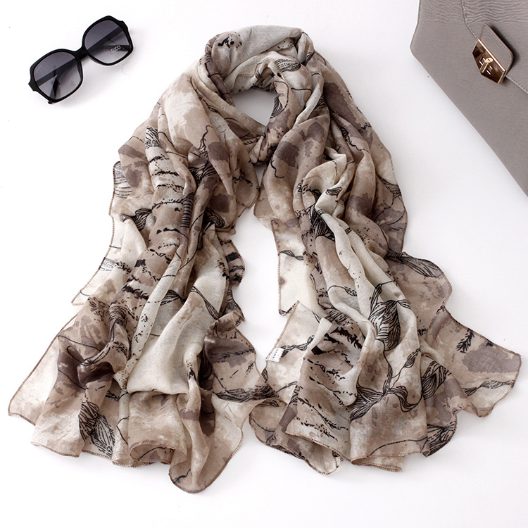Wholesale ink print scarf